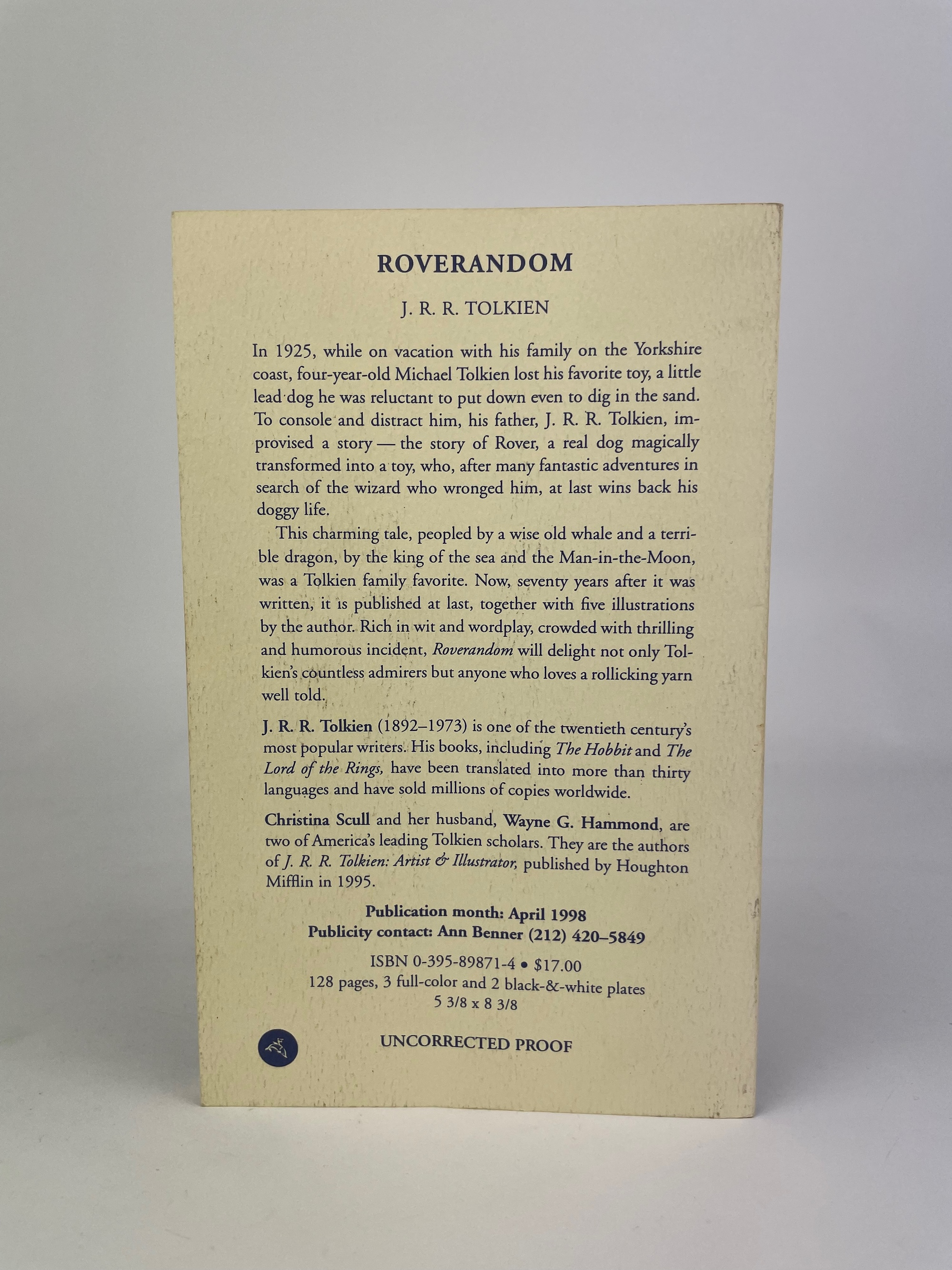 Roverandom Uncorrected Proof US 1998