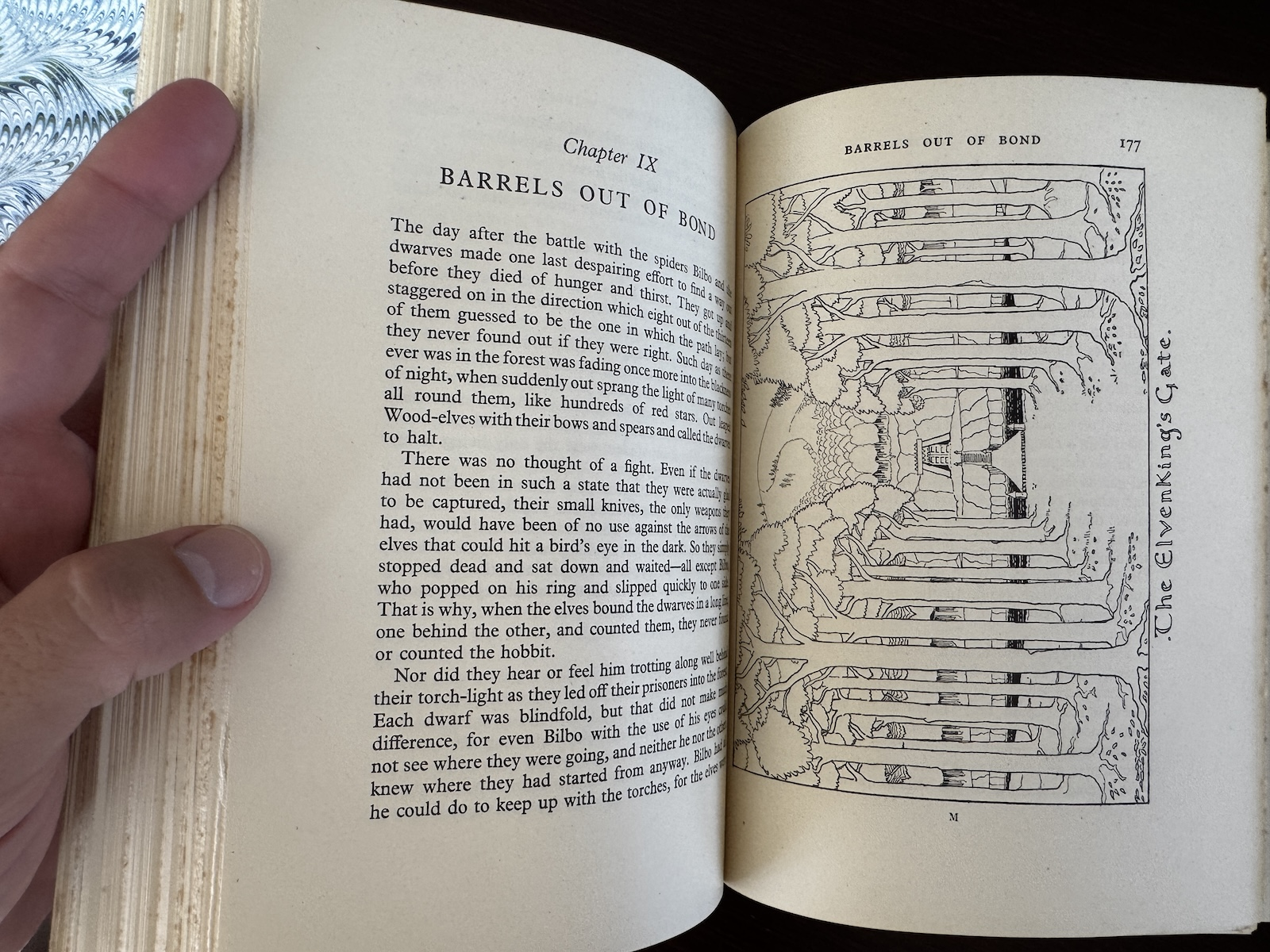 The Hobbit by J.R.R. Tolkien - First Edition, Second Impression (1937) with Original Dust Jacket