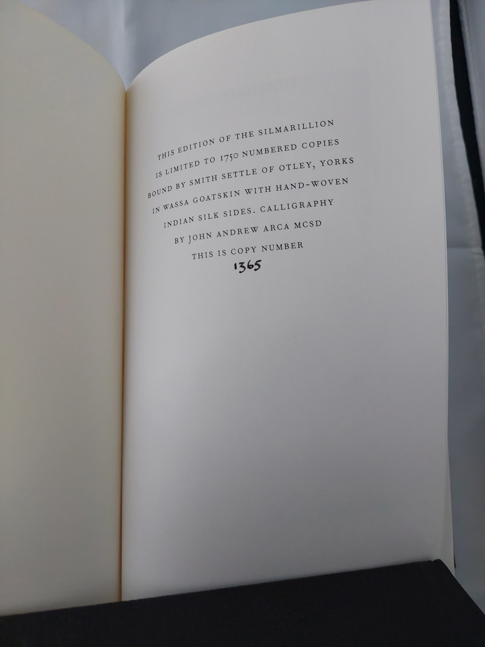 The Hobbit, The Lord of the Rings & The Silmarillion - J.R.R. Tolkien - De Luxe Limited Edition, Numbered Set