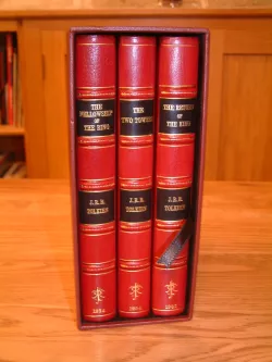 Rebound The Lord of the Rings First editions set rebound by Temple Bookbinders with nice Tolkien signature
