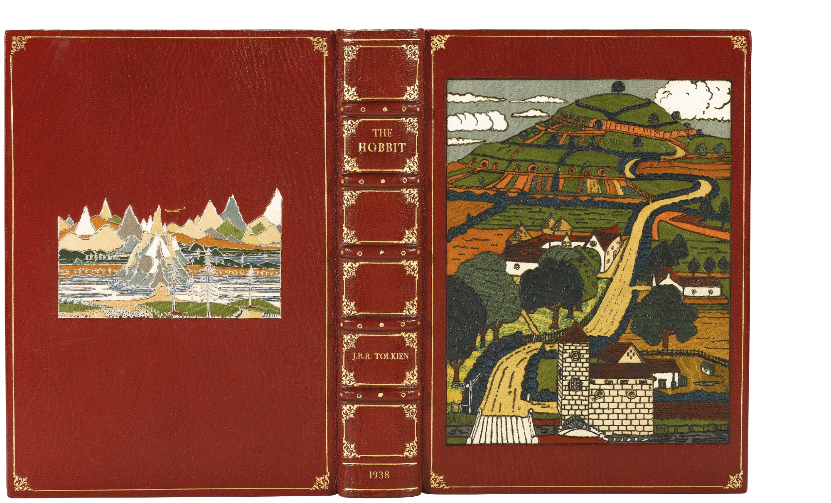 The Hobbit — Asprey & Garrard scarlet morocco binding (1938)