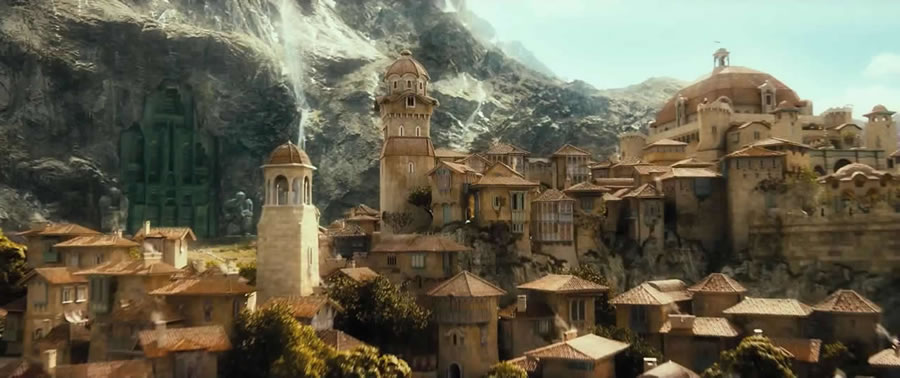 the merry metropolis of Dale in near-Byzantine splendor and intricacy