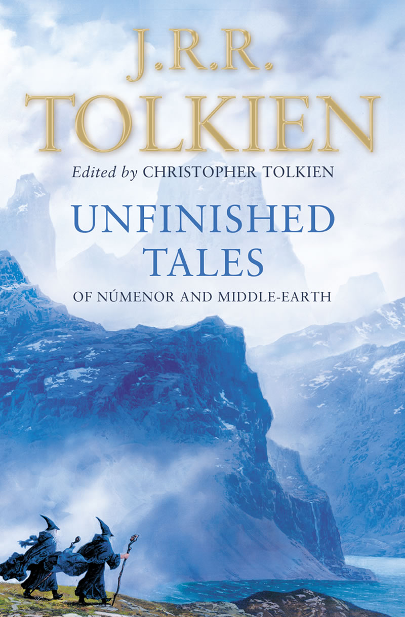 The new paperback reissue of Unfinished Tales show The Blue Wizards travelling East