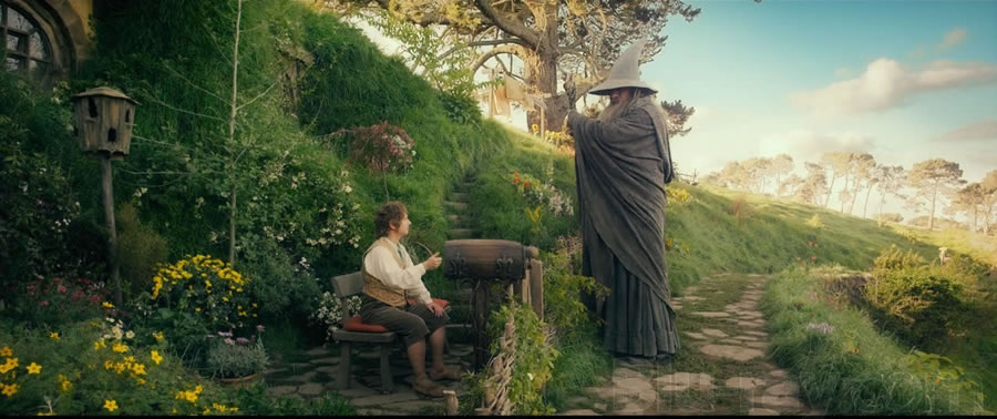 in the cozy and luxurious hole in the ground that we have come to know so well resides the same Hobbit that we love so well