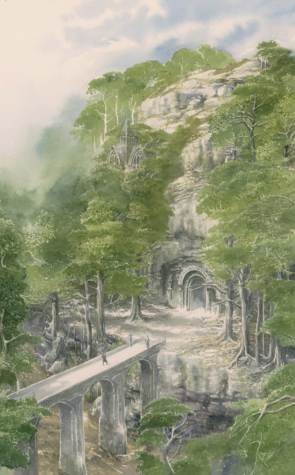 Children of Hurin Allan Lee Illustration Beleg departs Menegroth
