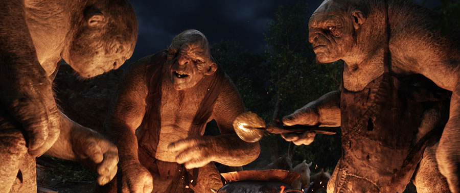The trolls were uproariously like The Three Stooges in Cockney